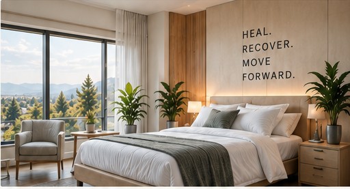 Comfortable private recovery room